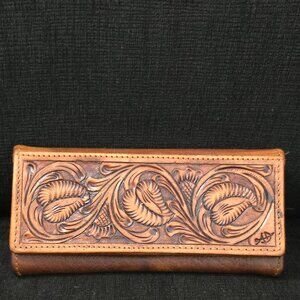 American Darling Brown Tooled Leather Wallet